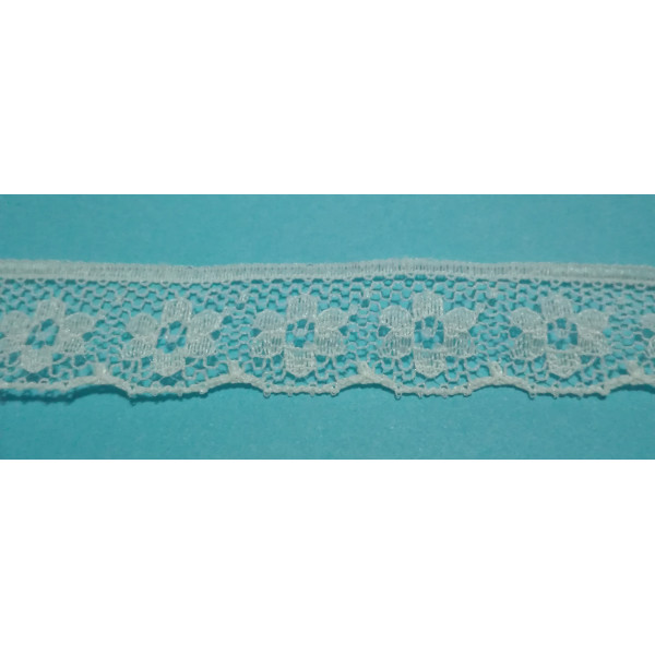 Pizzo Valencienne Bianco - Altezza 1,5 cm